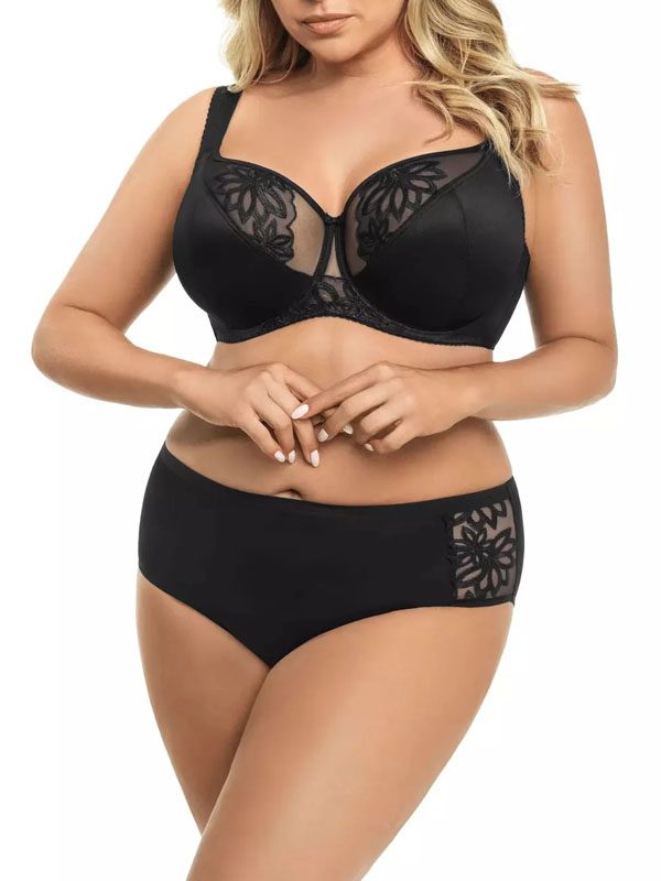 Women's plus size full coverage underwire bra set wholesale — TELIGE B2B lingerie manufacturer