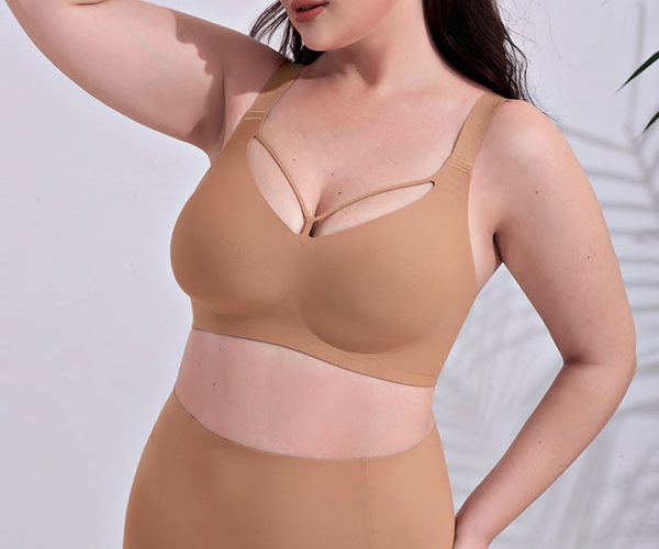 Women's plus size seamless wire-free bra and brief set wholesale — TELIGE B2B lingerie manufacturer