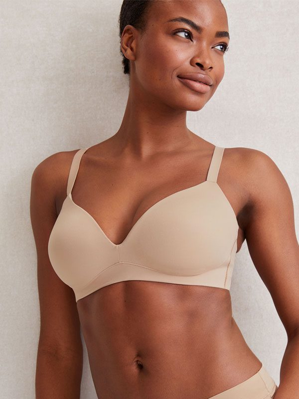 Women's nude wire-free smooth T-shirt bra - TELIGE manufacturer