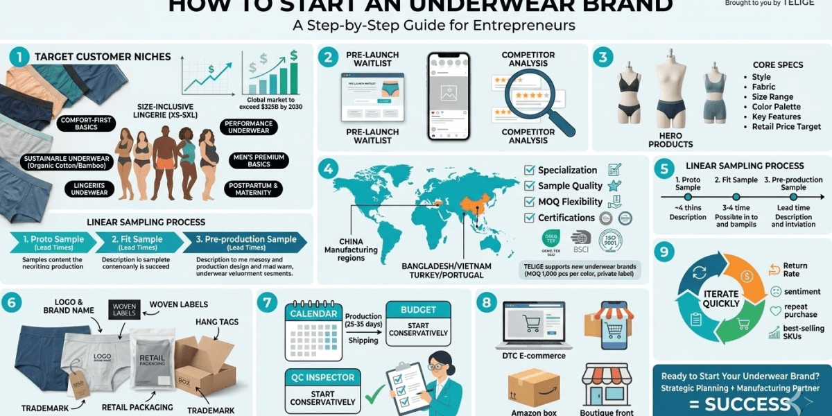 how to start an underwear brand step by step guide